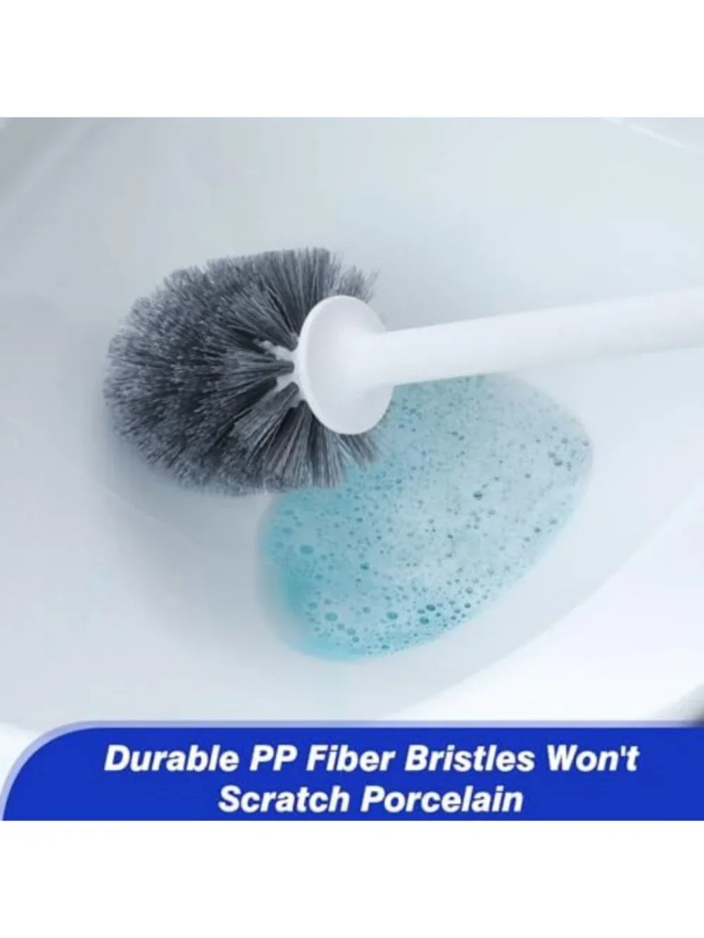 12 Pack 18.12 Inch Toilet Brush Set with Holder for Bathroom Cleaning Essentials